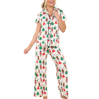 Xmas Pajamas - Festive Christmas PJ Set for Holiday Nutcracker Pants and Shirt