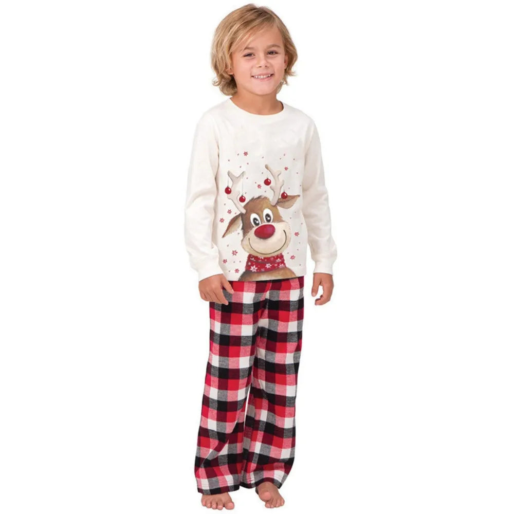 Xmas Pajamas- Matching Reindeer Pajamas for the Whole Family for Christmas Mornings- - Pekosa Women Fashion