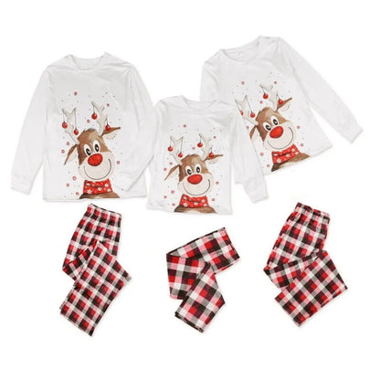 Xmas Pajamas- Matching Reindeer Pajamas for the Whole Family for Christmas Mornings- - Pekosa Women Fashion