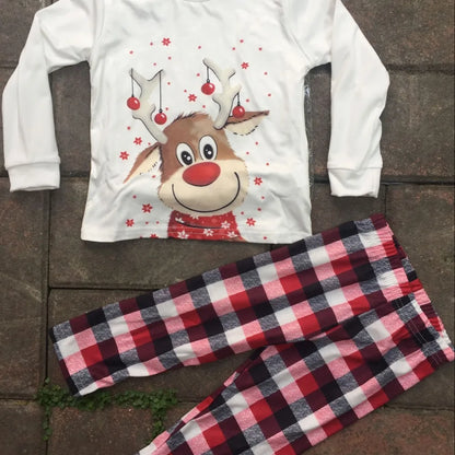 Xmas Pajamas- Matching Reindeer Pajamas for the Whole Family for Christmas Mornings- - Pekosa Women Fashion