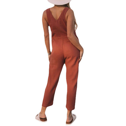 Step Up Your Style Game with this Retro Tank Jumpsuit!