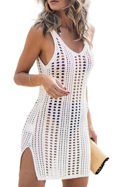 Bikini Cover Up- Crochet Bikini Cover-Up Dress for Beach and Pool Parties- - Pekosa Women Clothing