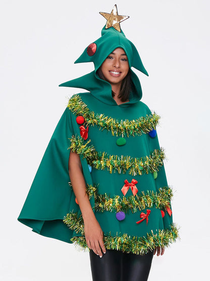 Christmas Costumes- Be the Star of the Holiday Party with a Sparkly Christmas Costume- Green- Pekosa Women Clothing