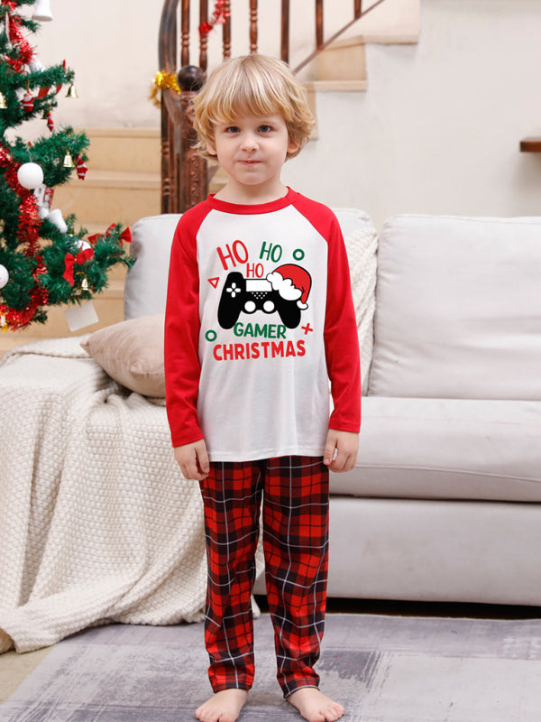 Christmas Pajamas- Family Christmas Thanksgiving Matching Pajamas Plaid Top and Pants- - Pekosa Women Clothing