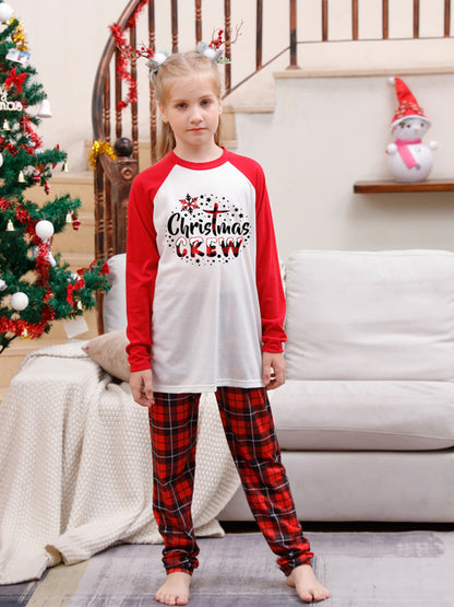 Christmas Pajamas- Family Christmas Thanksgiving Matching Pajamas Plaid Top and Pants- - Pekosa Women Clothing