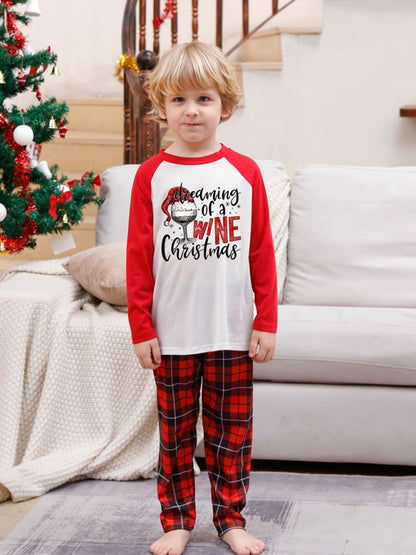 Christmas Pajamas- Family Christmas Thanksgiving Matching Pajamas Plaid Top and Pants- - Pekosa Women Clothing