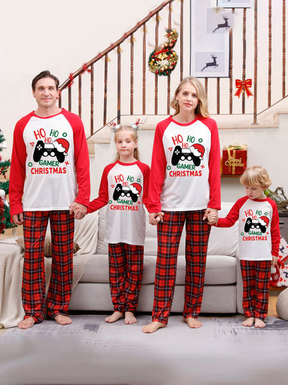 Christmas Pajamas- Family Christmas Thanksgiving Matching Pajamas Plaid Top and Pants- Pattern1- Pekosa Women Clothing