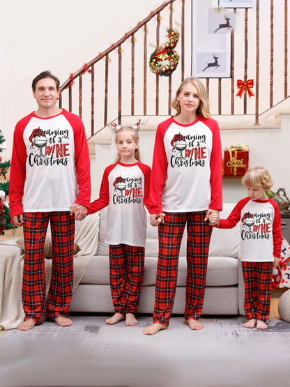 Christmas Pajamas- Family Christmas Thanksgiving Matching Pajamas Plaid Top and Pants- Pattern2- Pekosa Women Clothing