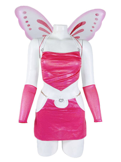Costumes- Sparkle Butterfly 3-Piece Cosplay for Women - Disco Party Costume- - Pekosa Women Fashion
