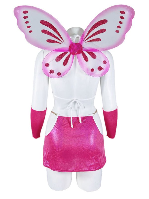 Costumes- Sparkle Butterfly 3-Piece Cosplay for Women - Disco Party Costume- - Pekosa Women Fashion