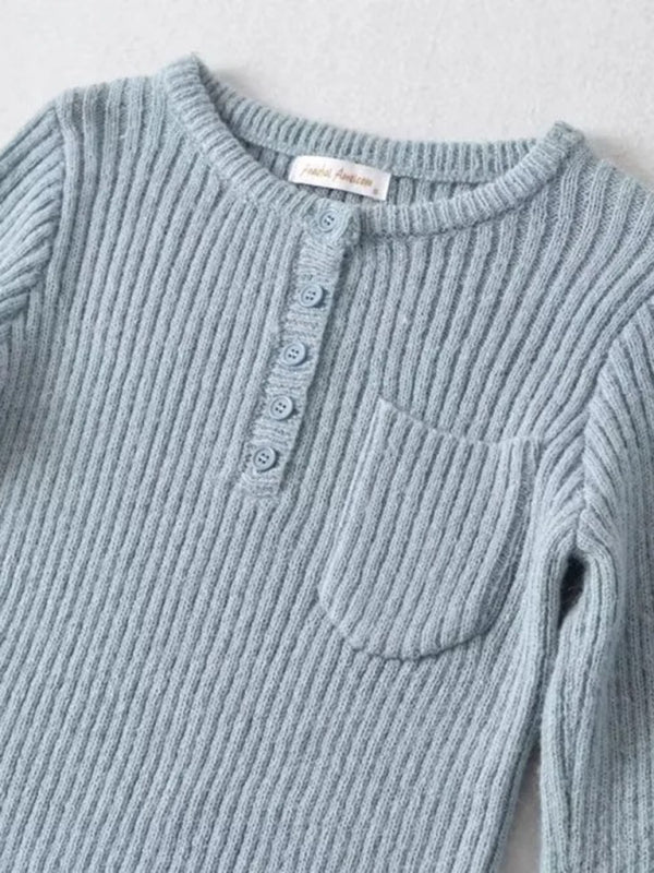 Crop Sweater- Cozy Ribbed Crop Sweater | Thickened Knit Top- - Pekosa Women Clothing