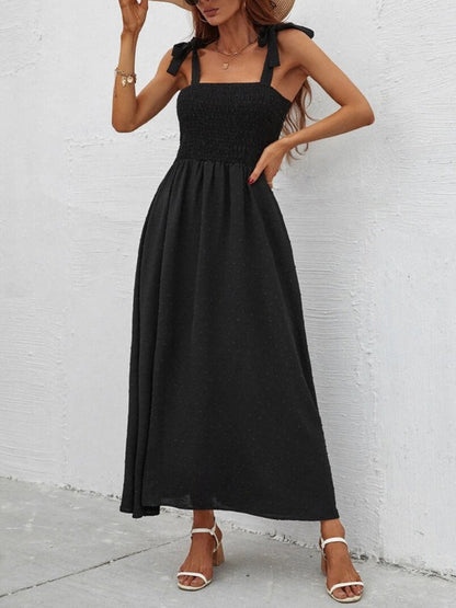 Dress- Beach Babe Maxi Dress - Fun, Flirty, and Versatile!- Black- Pekosa Women Clothing