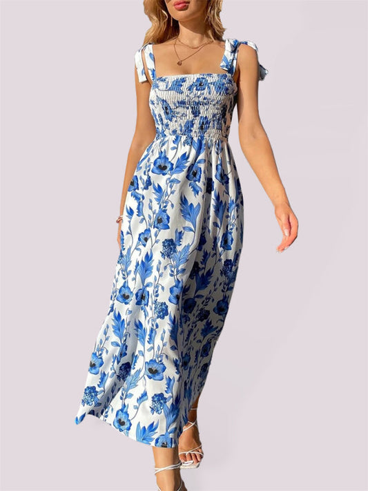 Dress- Beach Babe Maxi Dress - Fun, Flirty, and Versatile!- Clear blue- Pekosa Women Clothing