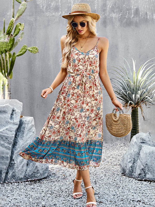 Dress- Boho Chic Summer Vacation Dress for Women- - Pekosa Women Clothing