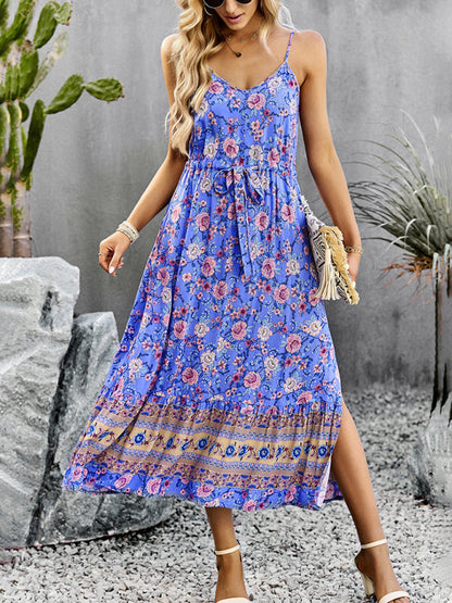 Dress- Boho Chic Summer Vacation Dress for Women- - Pekosa Women Clothing