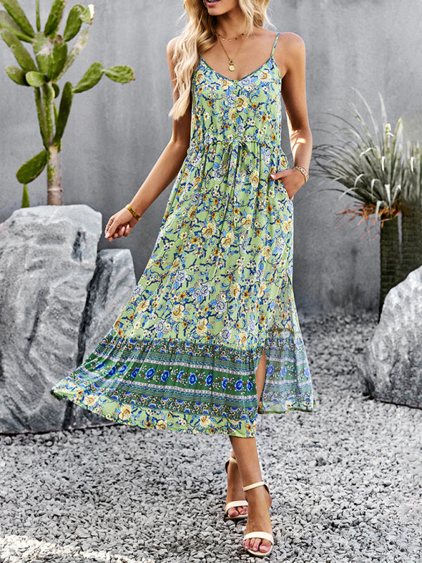 Dress- Boho Chic Summer Vacation Dress for Women- - Pekosa Women Clothing