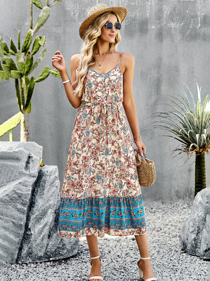 Dress- Boho Chic Summer Vacation Dress for Women- - Pekosa Women Clothing