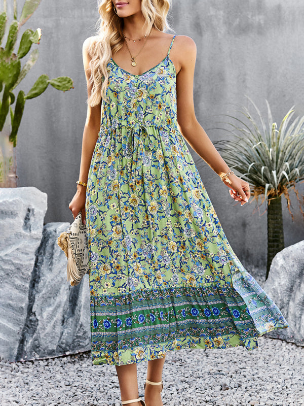 Dress- Boho Chic Summer Vacation Dress for Women- - Pekosa Women Clothing