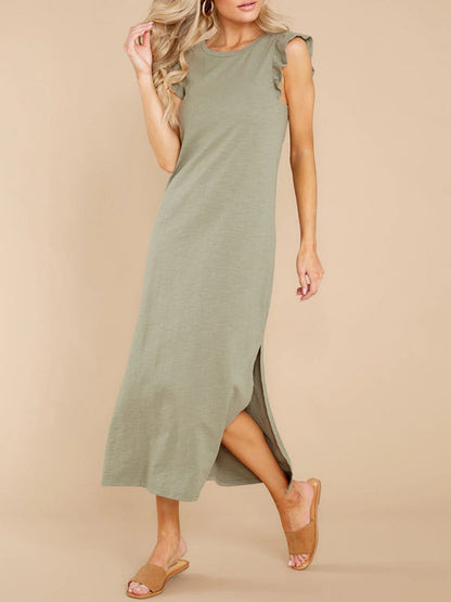 Dress- Don't Miss Out on Our Exclusive Flutter Maxi Dress Collection- - Pekosa Women Clothing