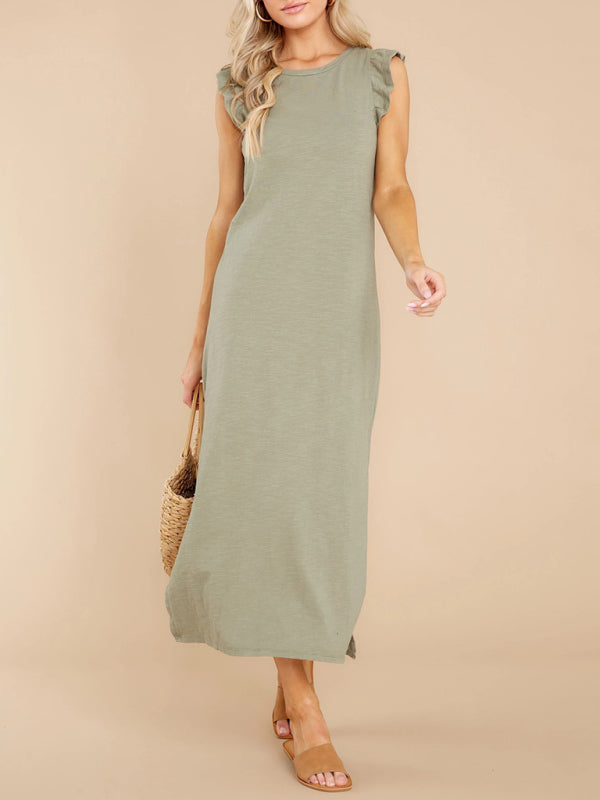 Dress- Don't Miss Out on Our Exclusive Flutter Maxi Dress Collection- - Pekosa Women Clothing