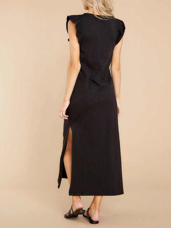 Dress- Don't Miss Out on Our Exclusive Flutter Maxi Dress Collection- - Pekosa Women Clothing