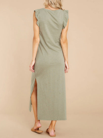 Dress- Don't Miss Out on Our Exclusive Flutter Maxi Dress Collection- - Pekosa Women Clothing