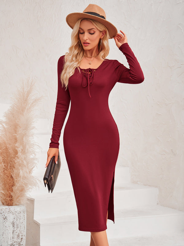 Dress- Experience Effortless Glamour: Women's Bodycon Dress for All Occasions- - Pekosa Women Clothing