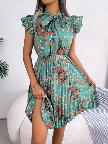 Dress- Floral Romance Mini Dress for Women - Perfect for Any Occasion- - Pekosa Women Clothing