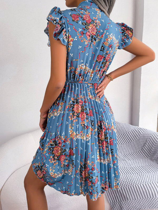 Dress- Floral Romance Mini Dress for Women - Perfect for Any Occasion- - Pekosa Women Clothing