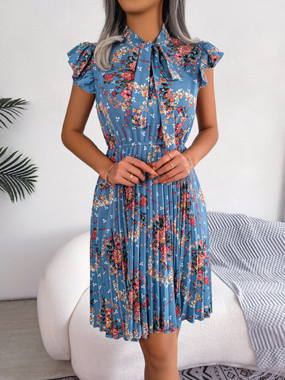 Dress- Floral Romance Mini Dress for Women - Perfect for Any Occasion- - Pekosa Women Clothing