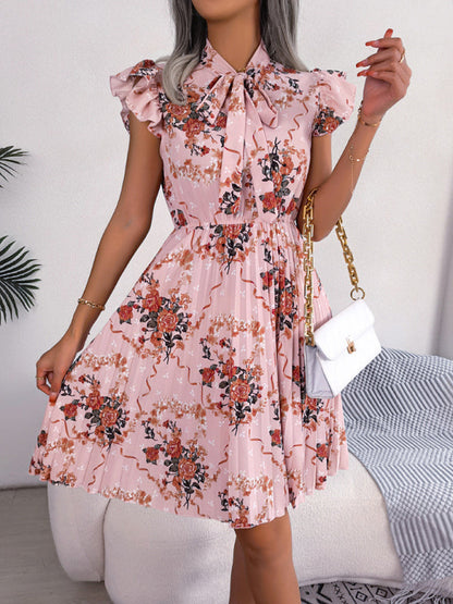 Dress- Floral Romance Mini Dress for Women - Perfect for Any Occasion- - Pekosa Women Clothing