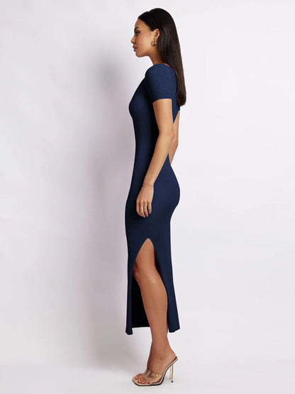 Dress- Slay Every Occasion with Our Flattering Bodycon Midi Dress- - Pekosa Women Clothing