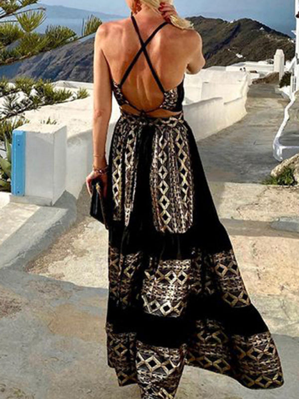 Dress- Summer Dream in This Gorgeous Tiered Maxi Dress- - Pekosa Women Clothing