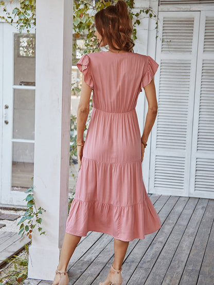 Dresses- Flirty Maxi Casual Dress: Perfect for Every Occasion!- - Pekosa Women Clothing