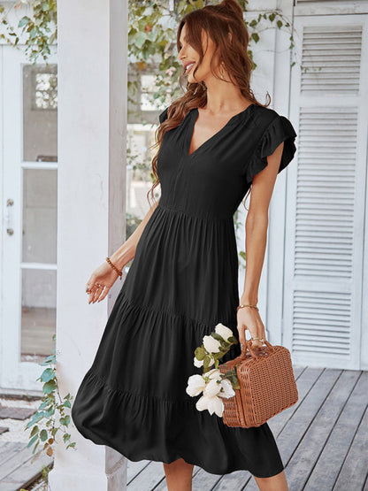 Dresses- Flirty Maxi Casual Dress: Perfect for Every Occasion!- - Pekosa Women Clothing