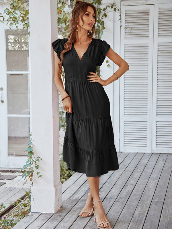 Dresses- Flirty Maxi Casual Dress: Perfect for Every Occasion!- - Pekosa Women Clothing