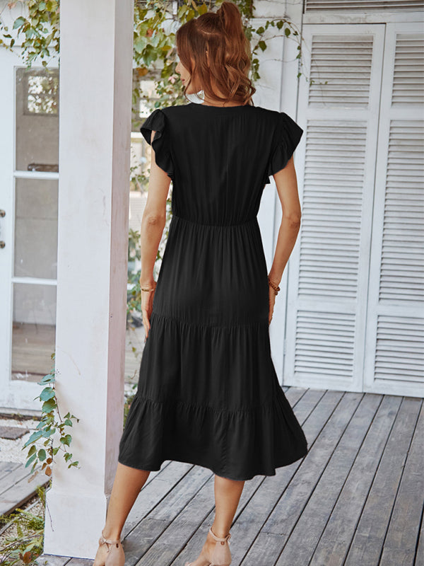 Dresses- Flirty Maxi Casual Dress: Perfect for Every Occasion!- - Pekosa Women Clothing