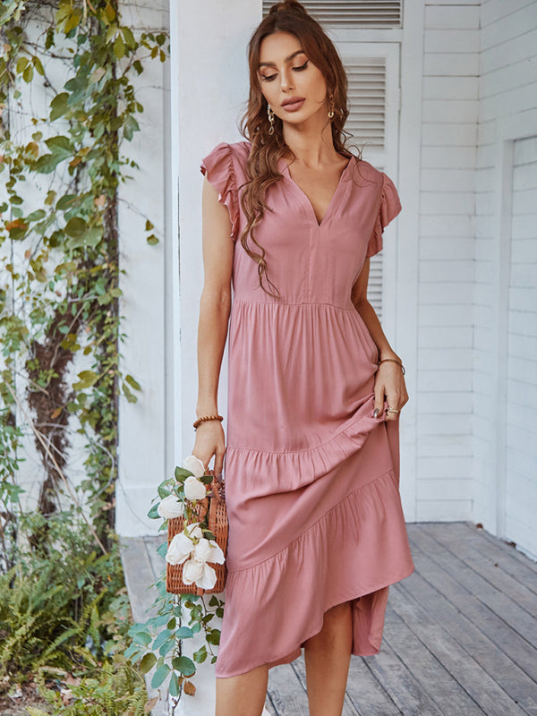 Dresses- Flirty Maxi Casual Dress: Perfect for Every Occasion!- - Pekosa Women Clothing