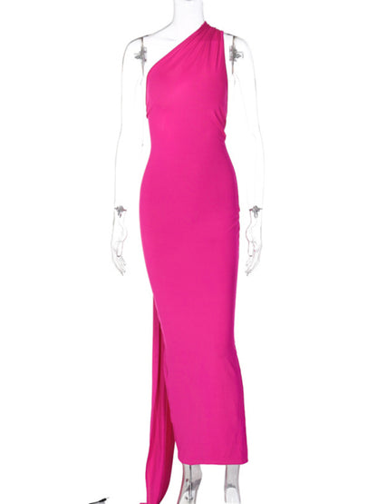 Evening Dresses- Cocktail Parties Couture Backless Tail Maxi Dress- - Pekosa Women Clothing