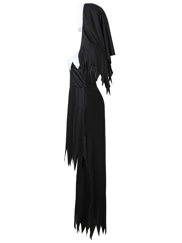 Halloween Costume- Dreadful Nun Costume Women's - Exorcist Halloween Outfit- - Pekosa Women Clothing