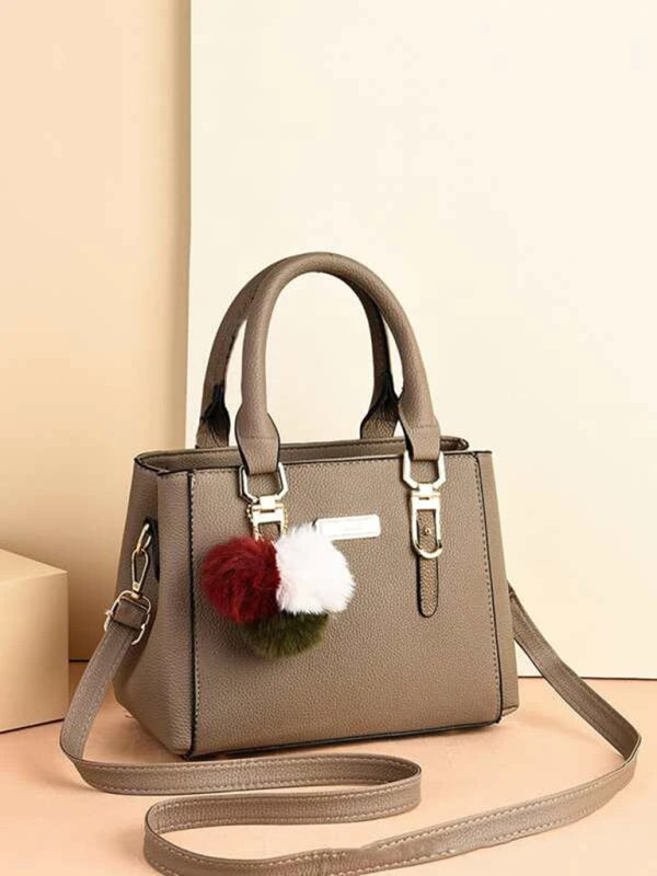 Handbags- Faux Leather Bucket Shoulder Bag - Go-To Accessory- - Pekosa Women Clothing