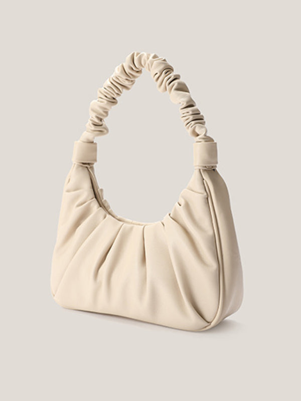 Handbags- Pastel Faux Leather Hobo Bag- - Pekosa Women Clothing