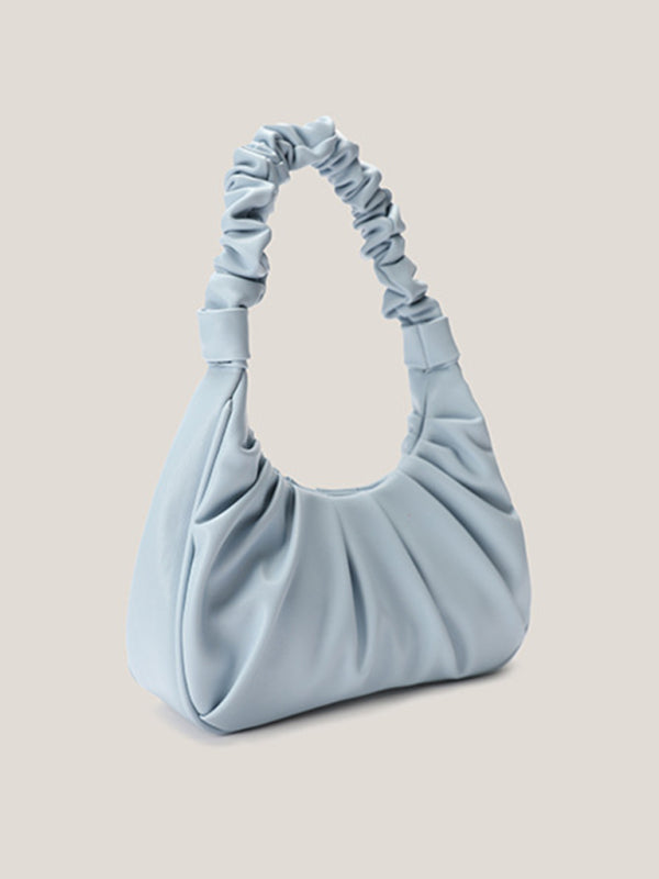 Handbags- Pastel Faux Leather Hobo Bag- - Pekosa Women Clothing