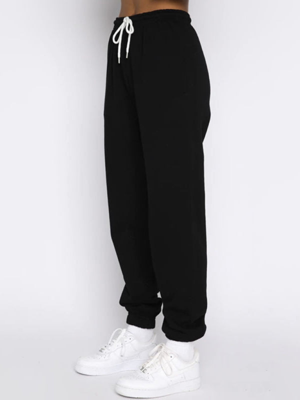 Jogging Outfit- Sporty Lounge Wear Cozy Sweatpants and Zip-Up Sweatshirt Pair- - Pekosa Women Clothing