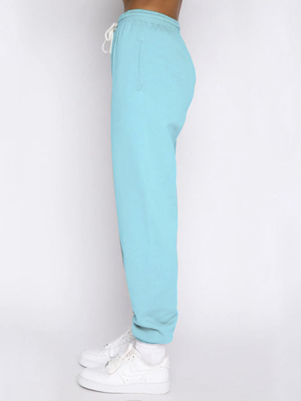 Jogging Outfit- Sporty Lounge Wear Cozy Sweatpants and Zip-Up Sweatshirt Pair- - Pekosa Women Clothing