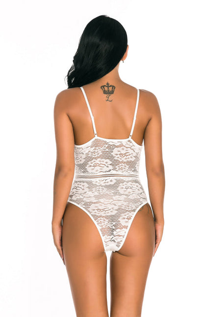 Lingerie- Romance in a Lace Lingerie Teddy Bodysuit- - Pekosa Women Clothing