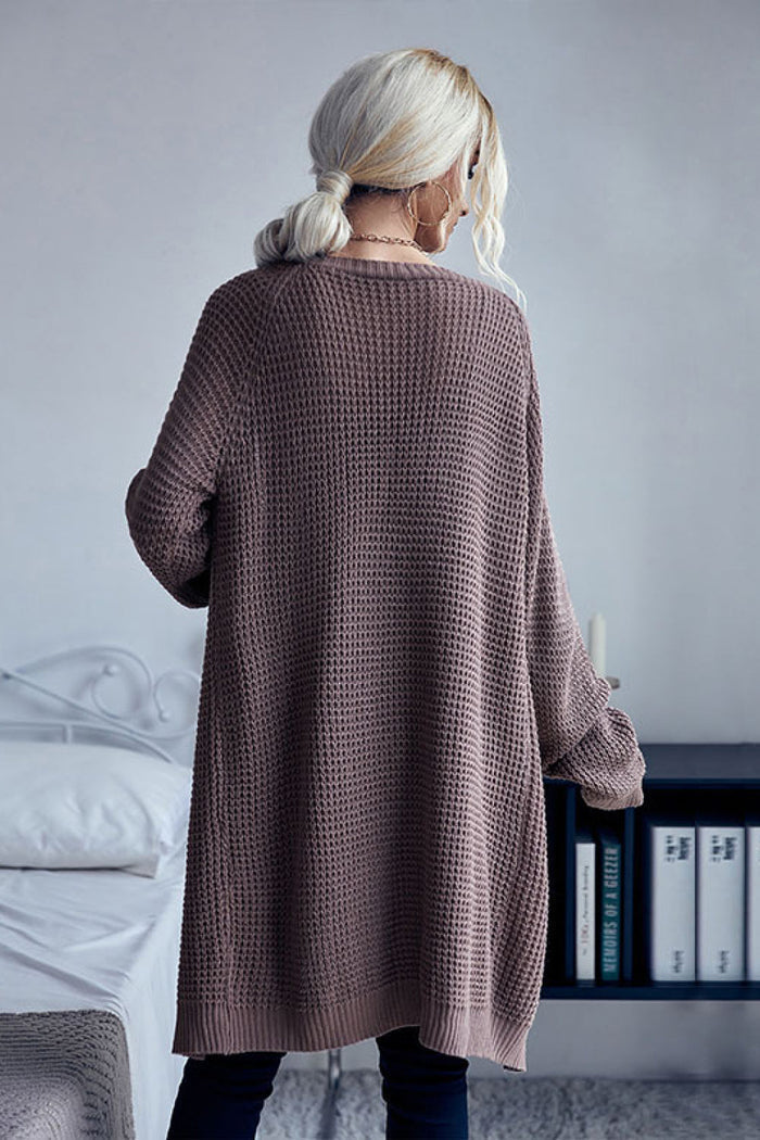 Long Cardigans- Oversized Knit Long Sweater Cardigan - Slouchy Coat- - Pekosa Women Clothing