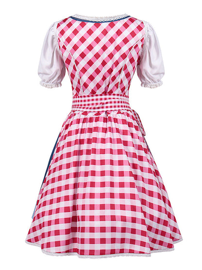 Oktoberfest Dress- Munich Traditional Dirndl - Oktoberfest Bavaria Maid Dress- - Pekosa Women Clothing