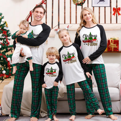 Pajamas Set- Grinch Matching Family Christmas Sleepwear Reindeer Pajamas 2 Piece Set- Pattern3- Pekosa Women Clothing