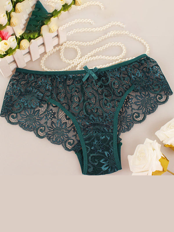 Panties- Floral Lace Underwear - Panty Briefs for Women- - Pekosa Women Clothing